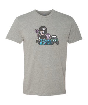 Tsuda Racing Chibi Gray Shirt